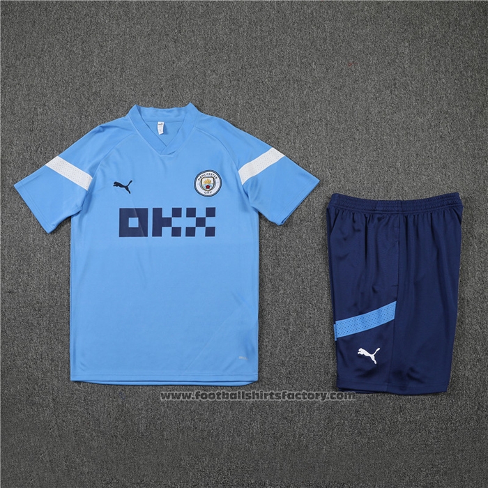 Tracksuit Manchester City Short Sleeve 2022-2023 Blue - Shorts